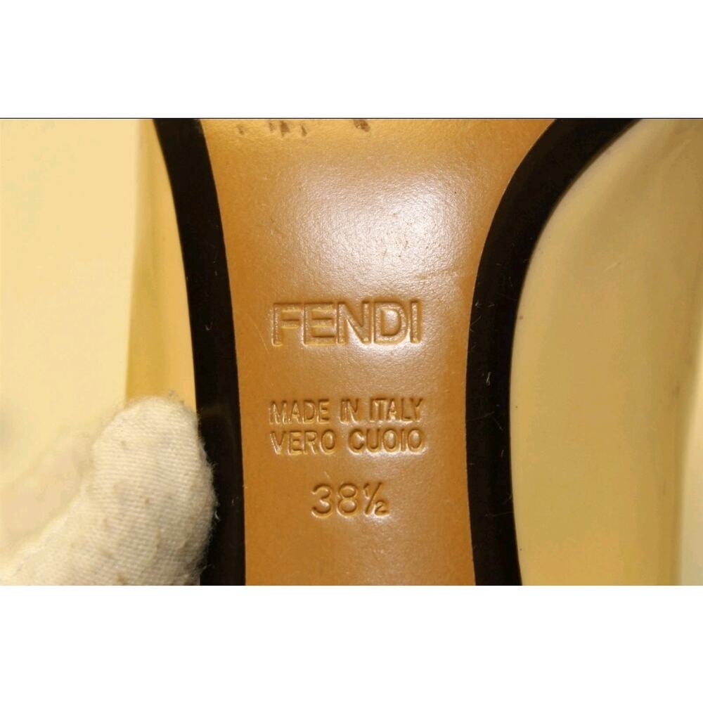 Fendi Nude Patent Leather Mid Heeled Pumps Italy 8 38.5 - Picture 11 of 16